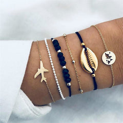 Boho Jewelry Bracelets & Bangles for Women Bohemian Vintage Bead Bracelets Set For Women Fashion Multilayer Accessories Bijoux